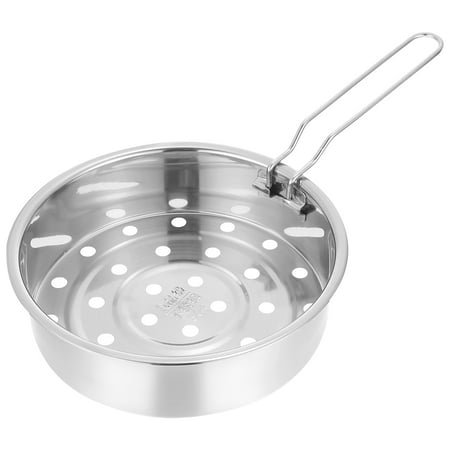 

1pc Stainless Steel Steamer with Single Handle for Cooking Pot Electric Cooker