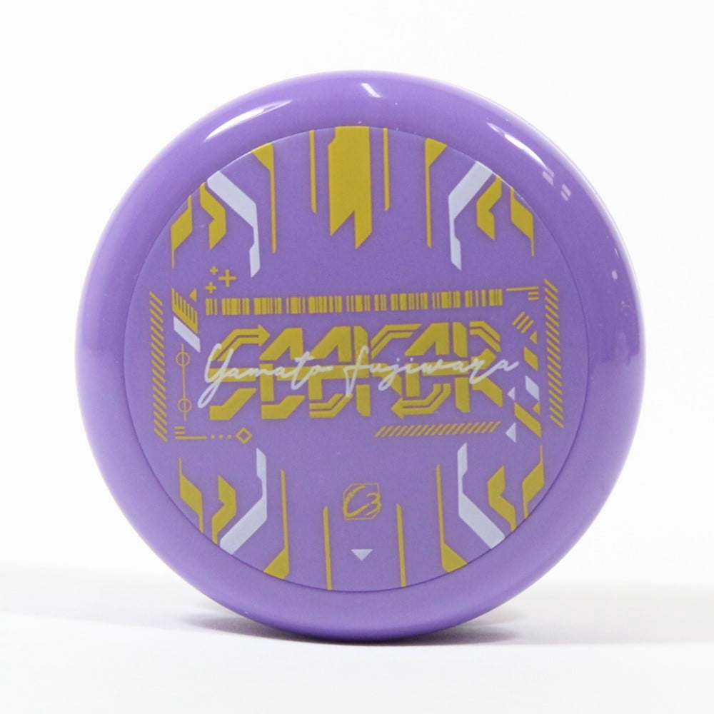 C3yoyodesign Seeker Yo-Yo - Polycarbonate Looping YoYo - Yamato Fujiwara Signature (Solid Purple w/ Purple Caps)
