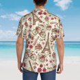 thumbnail image 6 of Bixox Men's Hawaiian Shirts Men's Paris Vintage Print Short-Sleeve Shirt-X-Large, 6 of 8