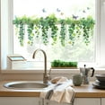 thumbnail image 4 of Flower Vine Green Plant Butterfly Wall Stickers Living Room Bedroom Decoration Mural Home Decor Beautify Self-adhesive Wallpaper, 4 of 6
