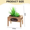 thumbnail image 2 of Macetas de madera, suculentas de simulación, bonsái, adornos creativos, flores, decoración de interiores, plantas verdes artificiales, 2 of 5