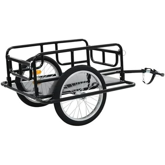 Bicycle Trailer, Heavy-Duty Bike Wagon Cart, Foldable Compact Storage with Hitch, Tow Behind Utility  Trailer for Stuff, Groceries, Luggage, Tools, 110 lbs Max Load$$Sport & Recreation Other