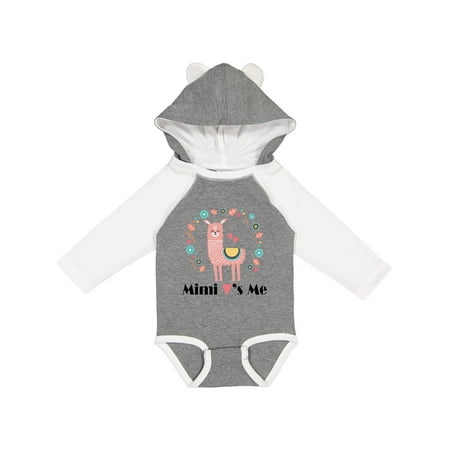 

Inktastic Mimi Loves Me Granddaughter Outfit Gift Baby Girl Long Sleeve Bodysuit