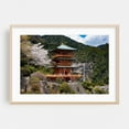 thumbnail image 2 of Seiganto-ji Temple and Nachi Falls - Photography Architecture Waterfall Cherry Blossom Scenic Nature Unframed Wall Art Print 32 x 48 inches, 2 of 7
