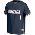thumbnail image 2 of Men's GameDay Greats #1 Navy Gonzaga Bulldogs Lightweight Baseball Jersey, 2 of 4
