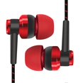 thumbnail image 1 of Auriculares estéreo deportivos de plástico con graves potentes para caminar, color rojo, 1 of 5
