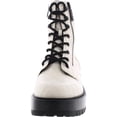 thumbnail image 3 of Guess Womens Fearne Faux-Leather Platform Combat & Lace-up Boots, 3 of 3