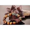thumbnail image 3 of Pulsera de riqueza YONGSHENG de obsidiana ojo de tigre con cuentas de piedra mano coche, 3 of 5