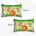 thumbnail image 4 of Balery African Animals In The Jungle Pillow Covers,Bed Pilowcases,Reversible Plush Throw Pillow Covers End Pillow Encasement,Pillow Case - 16"X24", 4 of 9