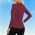 thumbnail image 7 of Tqcoqu Workout Tops for Women Long Sleeve Sun Shirt UPF 50+ UV Protection Running Hiking Clothes Quick Dry Athletic Tops, 7 of 7