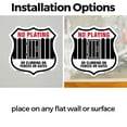 thumbnail image 3 of No Playing or Climbing on Fences or Gates (5 Pack) 6 inch X 6 inch Shield Shaped Heavy Duty 3.2 mil Vinyl Decals Weather Resistant Made in the USA, 3 of 5
