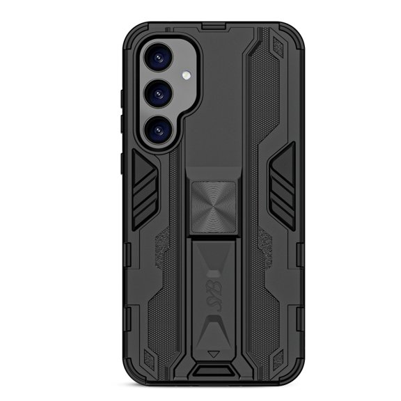 Reflex Series Case with Kickstand Shockproof Rugged PC TPU Frame Cover for Samsung Galaxy A35 5G - Black