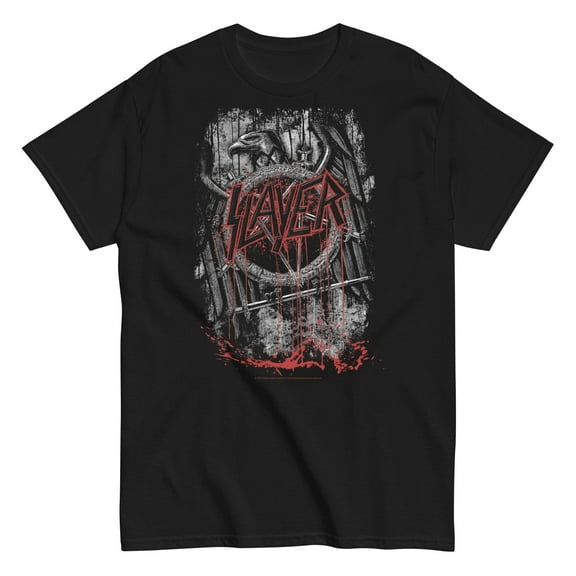 Slayer - Eagle Logo Unisex T-Shirt - Black - Small