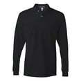 thumbnail image 6 of JERZEES - SpotShield 50/50 Long Sleeve Polo - 437MLR - Black - Size: M, 6 of 6