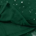 thumbnail image 6 of Women's Sparkle Tulle Skirt with High Elastic Waist, Glitter Layered A Line Midi Skirt with Irregular Hem, Prom Party Festival Skirt for Carnival, Street Fashion and Birthday Gift Blackish Green L, 6 of 8