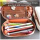 thumbnail image 2 of Large Capacity Pencil Case, Cute Canvas Pen Bag with Double Zipper, Stationary Storage Pouch, 2 of 4