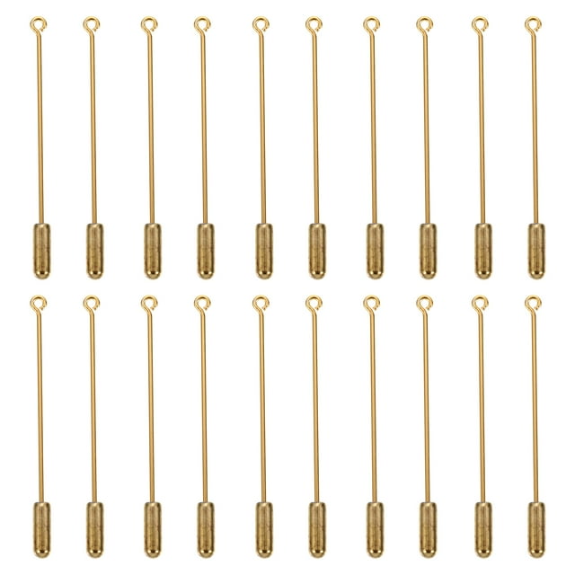 MasteelfCA 20pcs Creative DIY Brooch Accessories Long Hat Earring Accessories