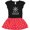 Black & Red with Polka Dots, variant on Inktastic Annapolis Maryland Vacation Girls Toddler Dress