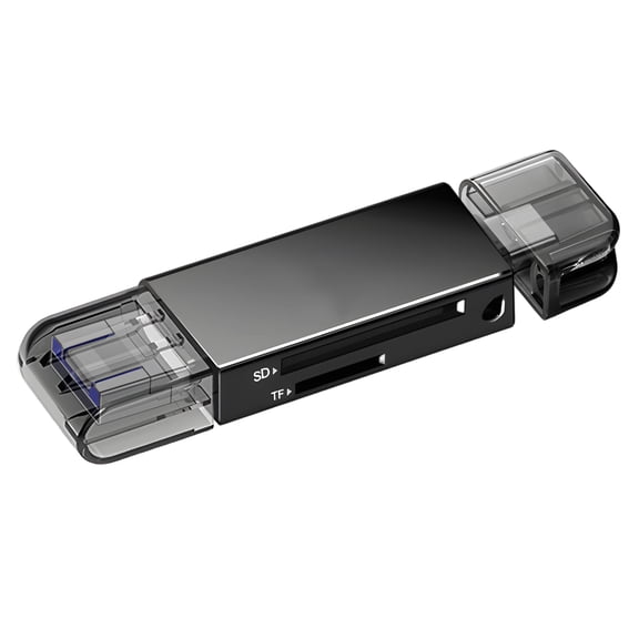 GJX Card Reader,High-Speed Transfer OTG USB 3.0 SD Card Reader,MicroSD/SD Card Reader,3 in 1 Micro U & USB c & USB A SD Card Reader for Smartphones,Tablets,Computers