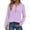 14#Light Purple, variant on Womens Long Sleeve Shirts Business Casual Outfits Dressy Tops Blouses Henley V Neck Fall Clothes Turquoise L