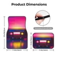 thumbnail image 5 of Wukai Neon Cassette Tape Front Car Floor Mats Four-Piece Set Front & Rear Universal Car Floor Mats for SUVs, Trucks, Sedans, 5 of 7
