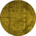 thumbnail image 1 of Ahgly Company Machine Washable Indoor Round Persian Yellow Traditional Area Rugs, 5' Round, 1 of 4