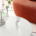 thumbnail image 6 of WILLIAMSPACE 35.43" Round Coffee Table, Matte Orange Wooden Large End Table for Living Room, Modern Luxury Side Tables Accent for Home Office, 6 of 6