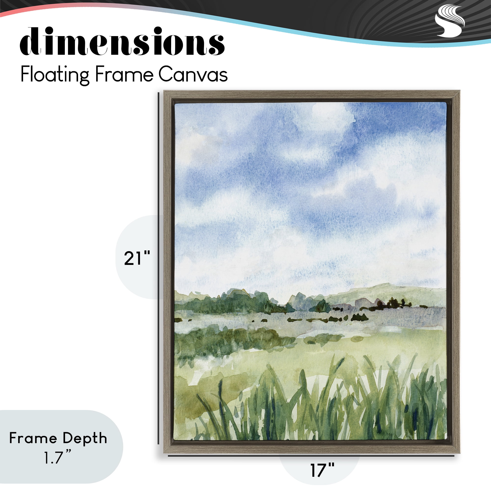 Stupell Industries Fresh Spring Morning Brown Framed Floater Canvas Wall Art, design by Lanie Loreth