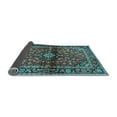 thumbnail image 2 of Ahgly Company Indoor Rectangle Medallion Light Blue Traditional Area Rugs, 7' x 9', 2 of 4