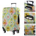 thumbnail image 5 of Pioneer Flower Floral Print Pattern Luggage Cover Fashion Suitcase Cover Baggage Covers Fit 25-28 Inch Luggage (Go Travel), 5 of 5