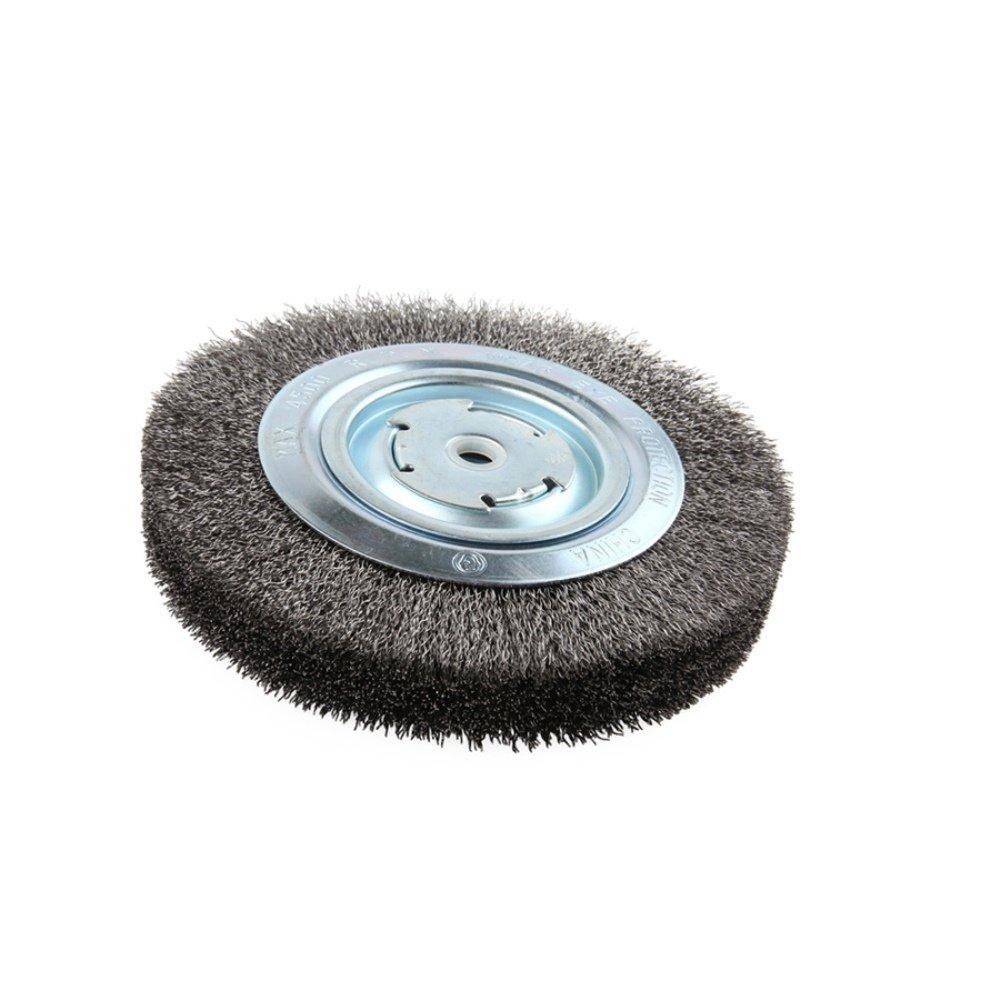 KH322 Crimped Wire Wheel Brush, 4000 rpm, 8" Diameter x 11/4" Face