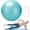 Teal, variant on Pilates Ball, 9,8 Inch Small Exercise Mini Soft Workout Yoga Ball with Exercise Guide, for  Gym Yoga, Pilates, Core , Workout, , Stability