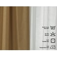 thumbnail image 2 of 3S Brother's 4 Panels Mix and Match Curtains 2 solid Decorative Linen Look curtains and 2 Sheer Linen look Curtains Hanging Back Tap & Rod Pocket Office, Luxury Home Deco Each 28"x63" M Yellow-Ecru, 2 of 6