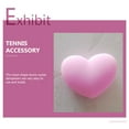 thumbnail image 2 of 6Pcs Tennis Racket Shocking Absorber Heart-shaped Shocking Absorber for Racket, 2 of 6