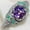 01#, variant on Exquisite Silver Plated Imitation Amethyst Zircon Ring for Women Party Wife Gift-9-22#