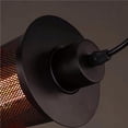 thumbnail image 3 of Moyic Lámpara de techo vintage Luz colgante retro Lámpara colgante de hierro Lámpara elegante Sombra Breve Estilo industrial Luz de suspensión para Iluminación y accesorios Negro Moyic HA025266-01, 3 of 5
