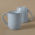 thumbnail image 6 of Famiware Tempus 4-Piece Stoneware Coffee Mug Sets, 14 oz Mugs for Kitchen,Pearl Blue, 6 of 7