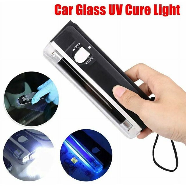 Apuakthei Auto Glass UV Curado Luz LED Reparación de Parabrisas Herramienta de Iluminación en Blanco