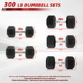 thumbnail image 3 of BalanceFrom 300 LB Dumbbell Set, Pair of 20, 25, 30, 35, 40 LBs, Multiple Packages, 3 of 12