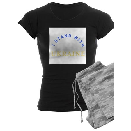 

CafePress - Solidarity With UKRAINE Pajamas - Women s Dark Pajamas