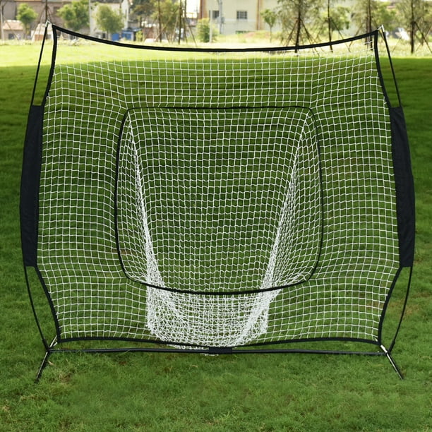Zimtown 7'x 7' Baseball Pitching Net, Portable Softball Practice Net