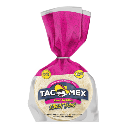 TacoMex Flour "Street Taco" Tortillas, 12 Count, 8.68 oz