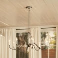 thumbnail image 4 of Kichler 52456 Freesia 8 Light 38" Wide Taper Candle Chandelier - Black, 4 of 11