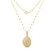 thumbnail image 2 of Cadena Con Dije Relicario Oval Facetado Oro Sólido 14k, 2 of 8