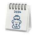 thumbnail image 5 of koolsoo 2024 Desk Calendar Cartoon Twin Wire Binding Thick Paper Desktop Calendar Stand up Desk Calendar for Desk Home Teddy, 5 of 8