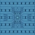 thumbnail image 1 of Ahgly Company Machine Washable Indoor Square Transitional Blue Area Rugs, 5' Square, 1 of 7