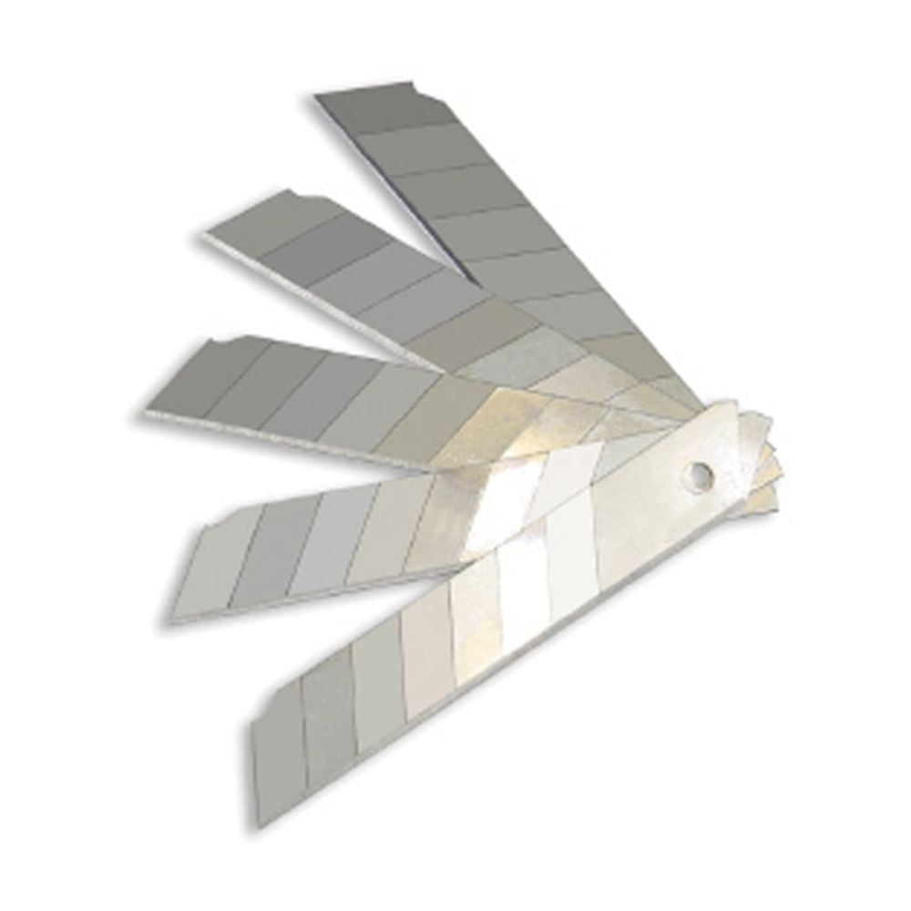 (10 pack) Hyper Tough K7BHT 18mm Carbon Steel Snap Off Blades, 5 per Card