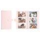 thumbnail image 1 of Álbum de Fotos Claro de 3 Bolsillos Uxcell, Álbum de Recortes de 120 Ranuras con Cierre a Presión, Rosa, 1 of 7
