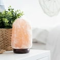 thumbnail image 5 of 7 Inch Himalayan Salt Lamp with Dimmer Cord - Night Light Natural Crystal Rock Classic Wood Base Authentic from Pakistan, 5 of 8