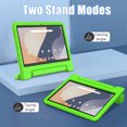 thumbnail image 3 of SUPNICE Kids Case for Onn 10.1” Model 100135925 Tablet (4th Generation, 2024), Light Weight Shock Proof Handle Stand Case for Walmart Onn 10.1 inch Tablet (Just Fit 2024, 4 Gen), Green, 3 of 8